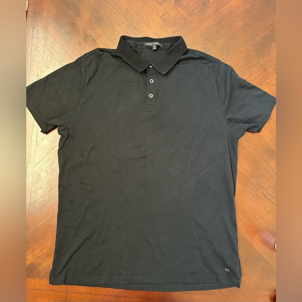 Robert Barakett Black Polo Shirt size XL